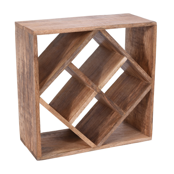 Stojany na víno - Stojan na víno dřevo přírodní 33cm