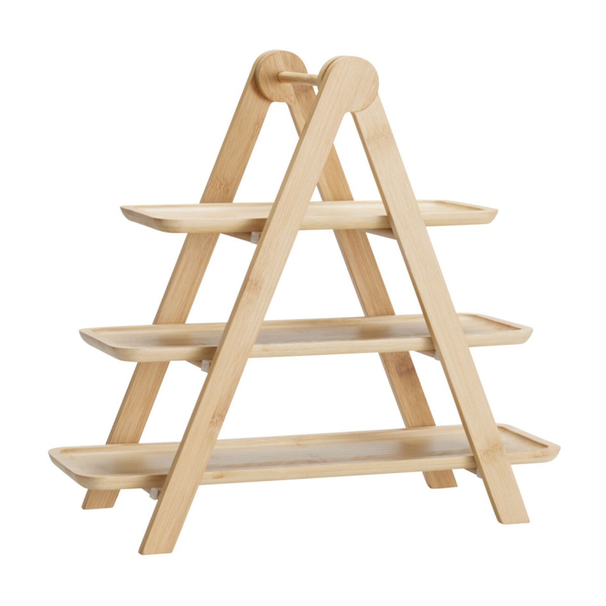 Tácy a podnosy - Stojánek/etažér bambusový se 3 patry 43cm