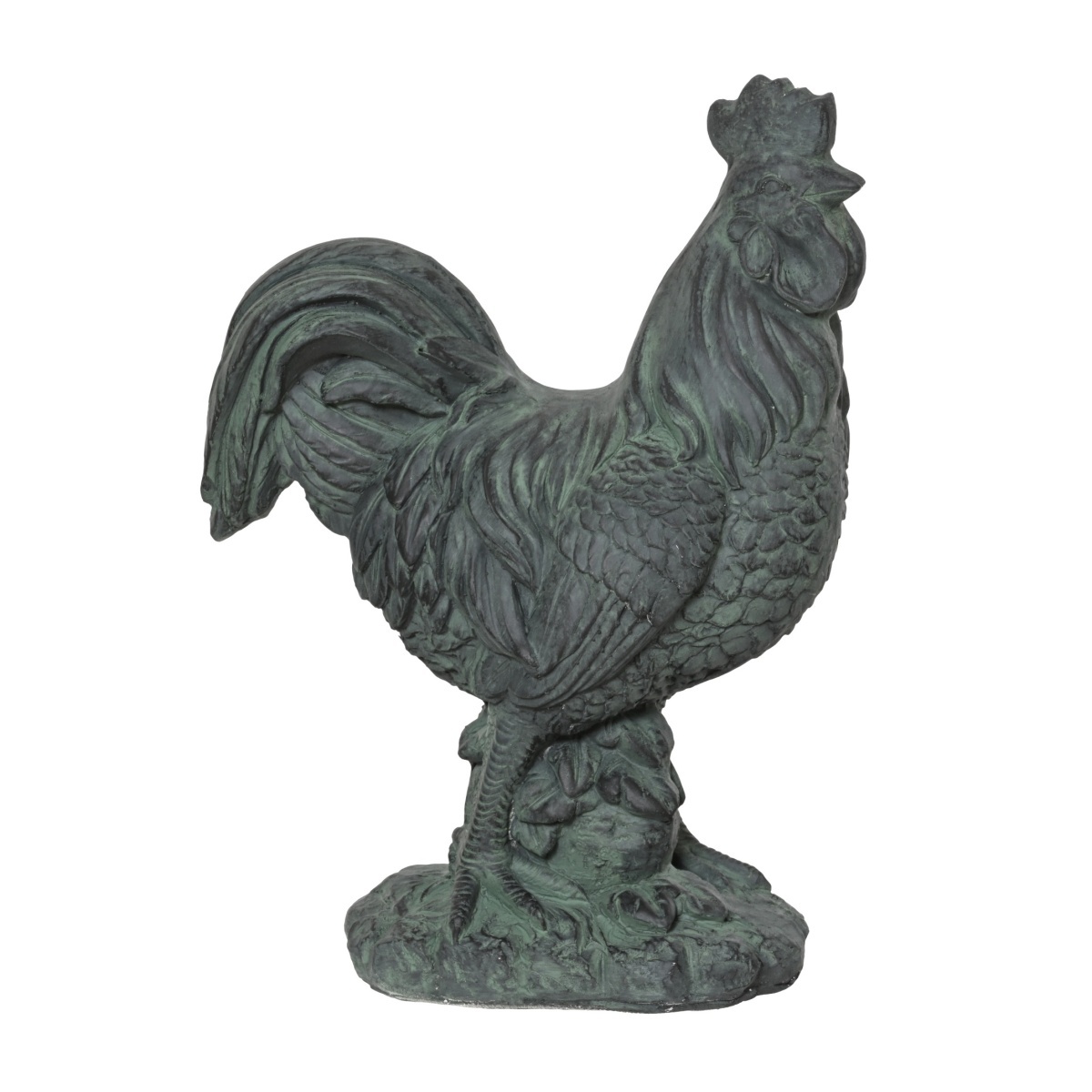 Dekorační figurky zvířat - Stojící kohout z polymagnesia 50cm
