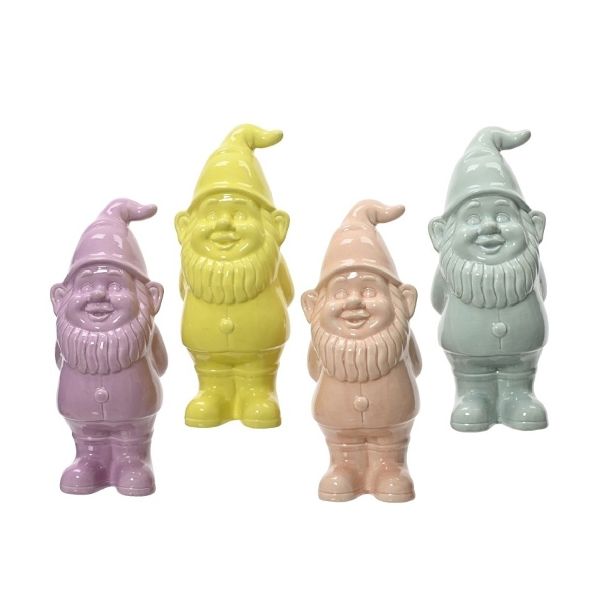 Dekorační figurky postav - Stojící trpaslík z keramiky mix 25cm