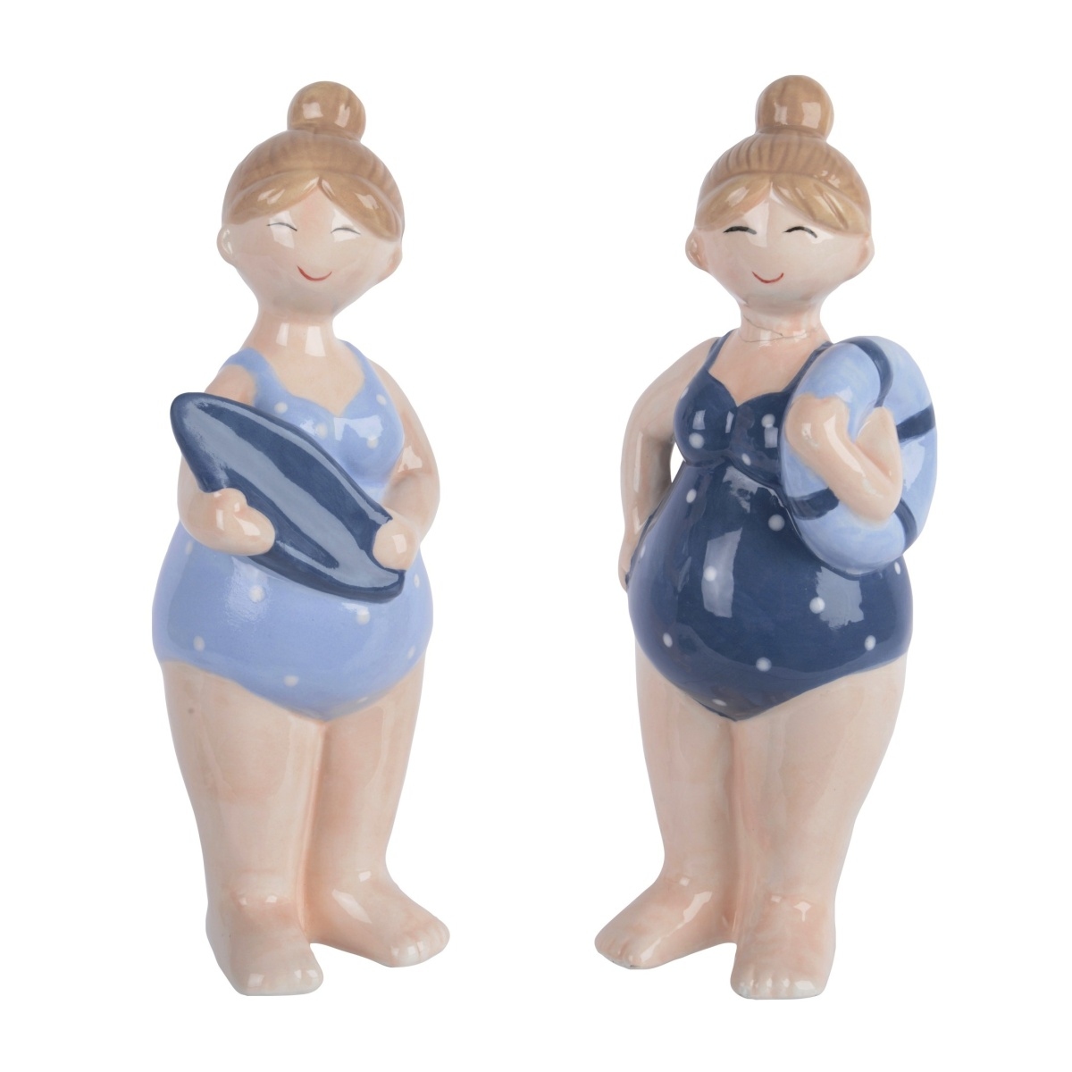 Dekorační figurky postav - Stojící žena v plavkách z dolomitu mix 19cm