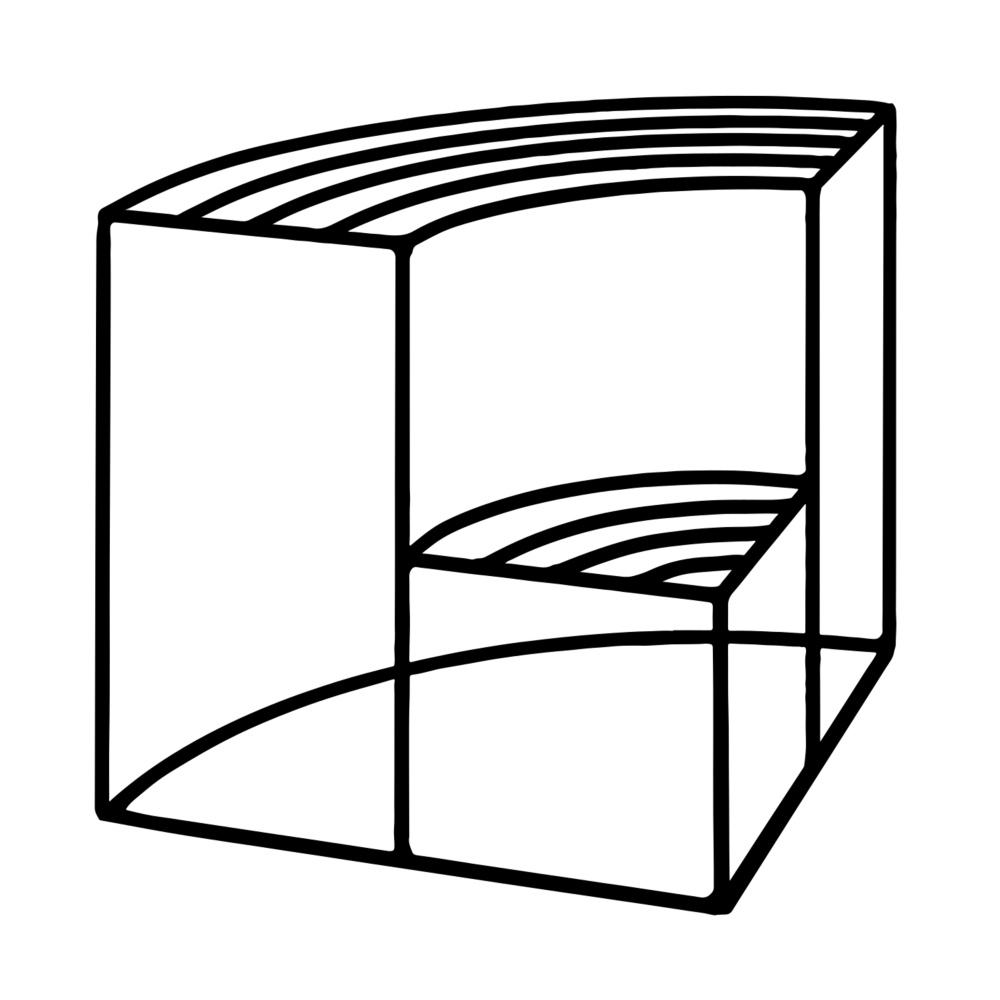 Opory VATAX - Stolek na květiny KASAI 2 patra rohový pravý kovový černý 38cm