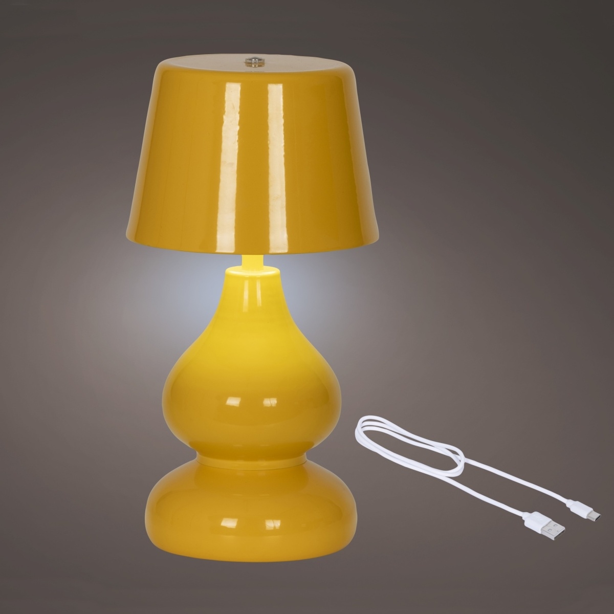 Stolní dotyková lampa 48LED s časovačem a USB 26cm-0