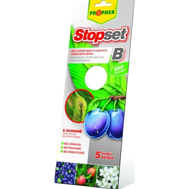 Zahradní chemie - Stopset lepvé desky bílé