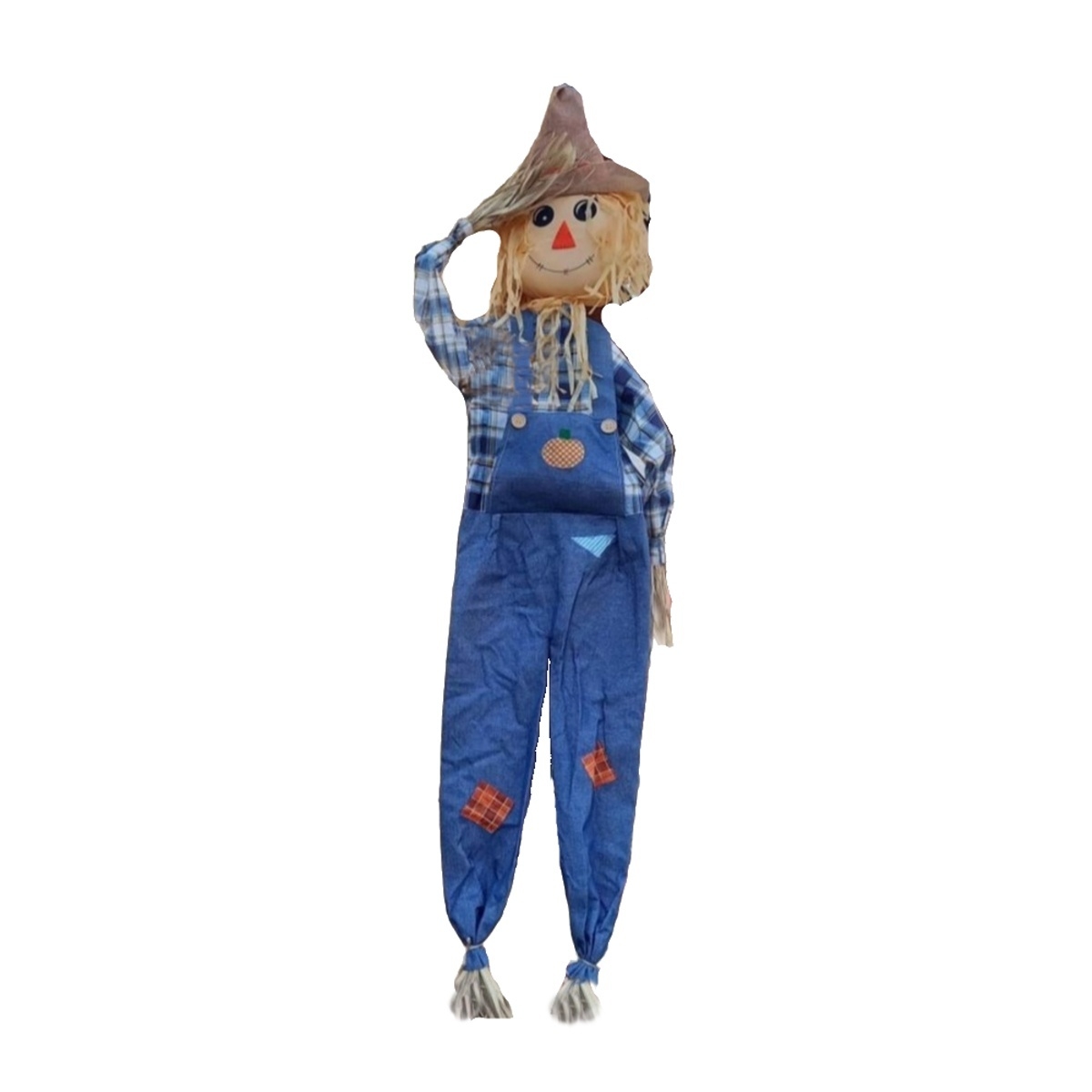 Halloween - Strašák závěsný látkový modrý 170cm