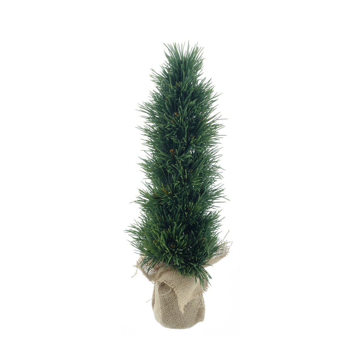 Umělé květiny v obalu - Stromek JASPER umělý v jutě zelený 42cm