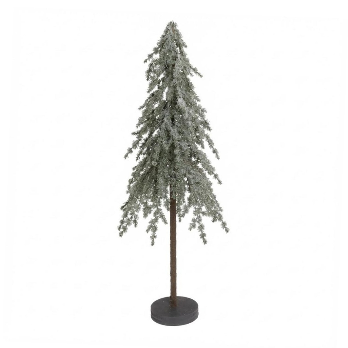 Umělé vánoční stromky - Stromek ojíněný umělý na podstavci 120cm