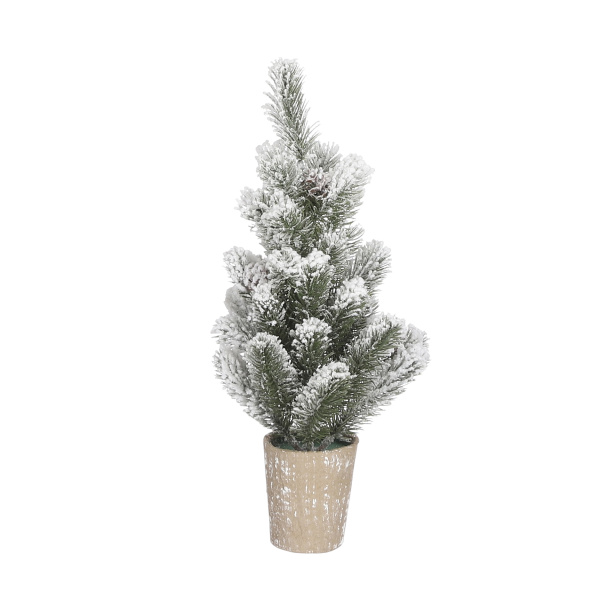 Stromek umělý hrnkový zasněžený 40cm