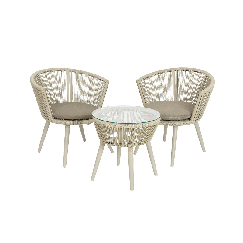 Doplňky do zahrady - Stůl a 2 křesla COPENHAGEN