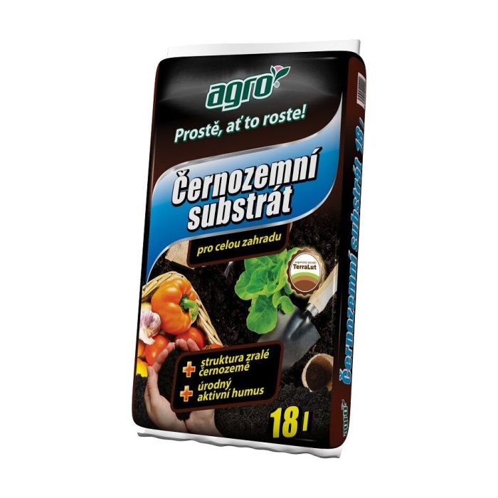 Substráty a mulče - Substrát černozemní univerzální 18l