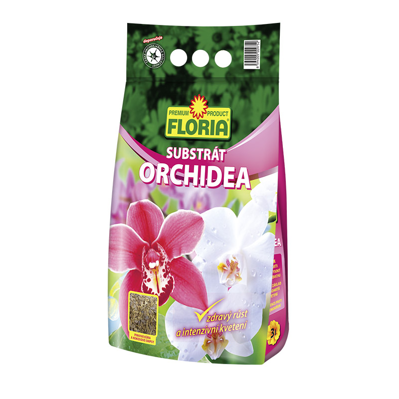 Substráty a mulče - Substrát FLORIA pro orchideje 3l