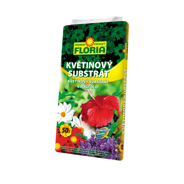Substráty a mulče - Substrát květinový FLORIA 50 l