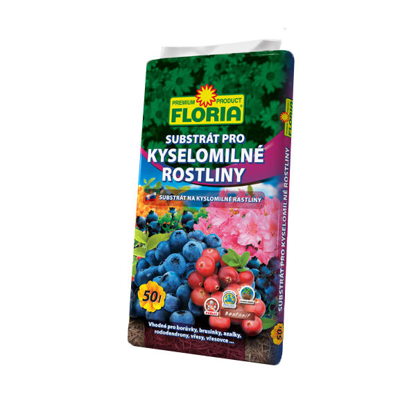 Substráty a mulče - Substrát kyselomilné rostliny FLORIA 50l