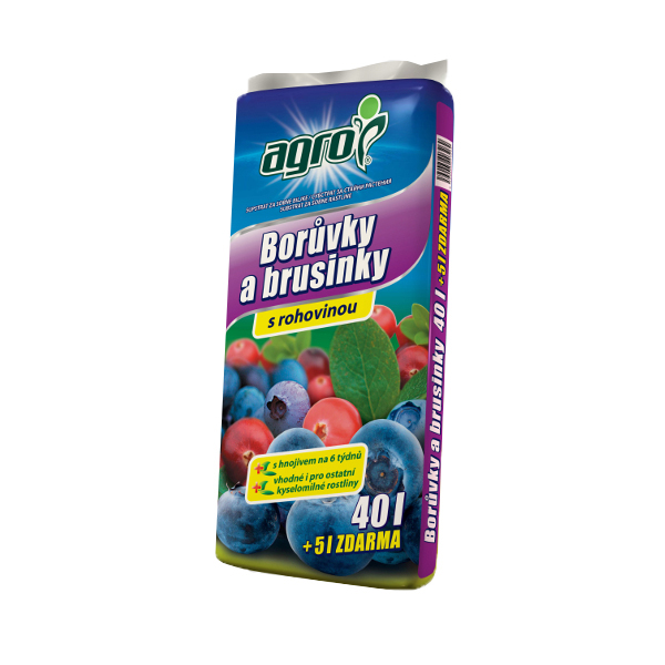 Substráty a mulče - Substrát pro borůvky a brusinky 40+5 l