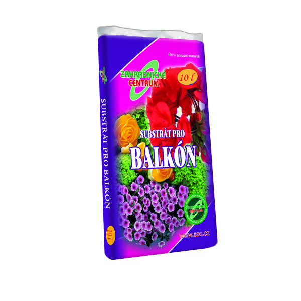 Substráty a mulče - Substrát pro muškáty a balkón 10 l