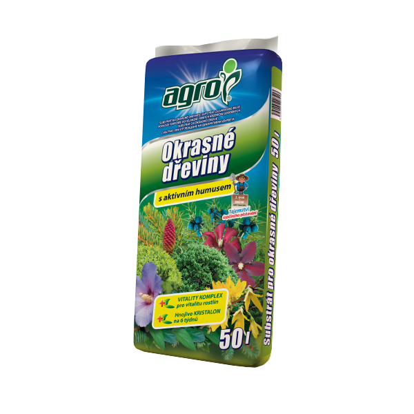 Substráty a mulče - Substrát pro okrasné dřeviny 50 l