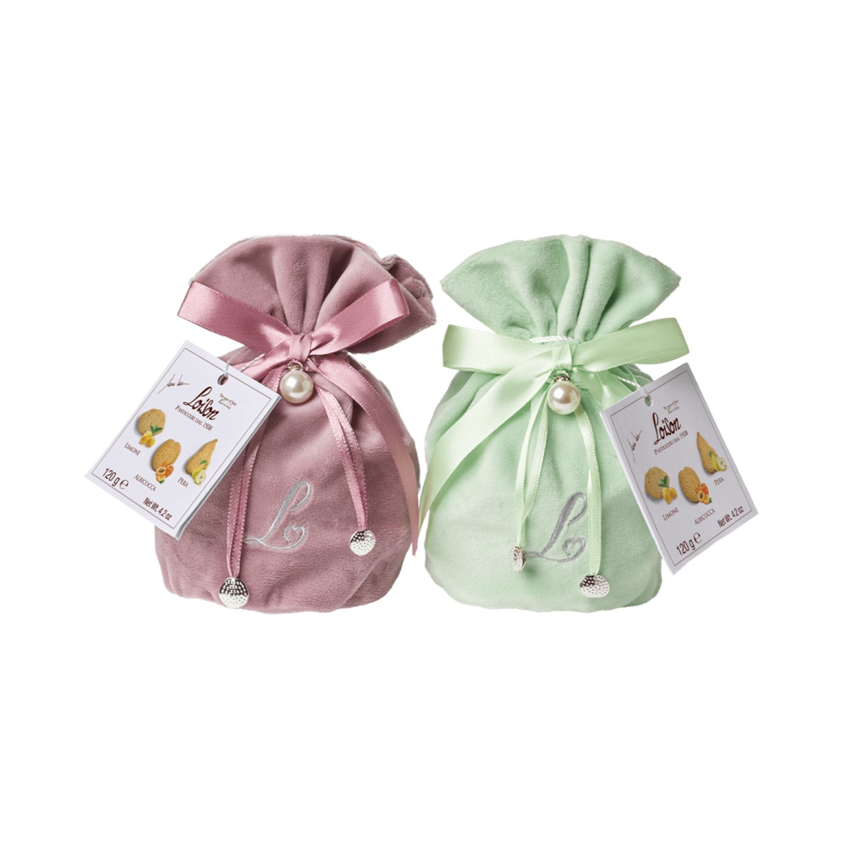 Sladké pochoutky - Sušenky 3 druhy LIMONE, ALBICOCCA, PERA v sáčku 120g