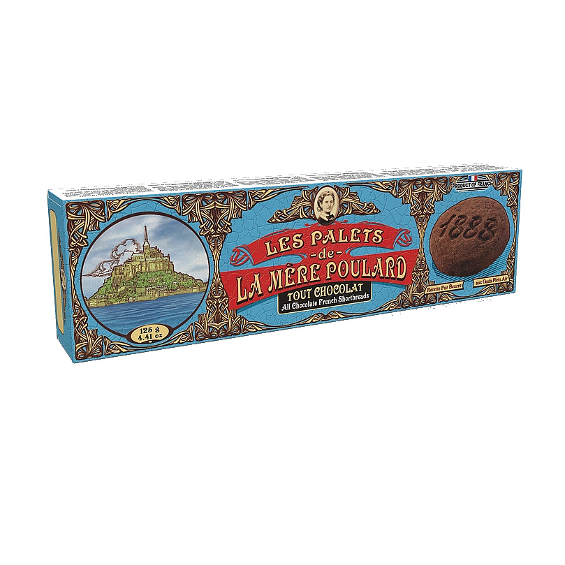 Sladké pochoutky - Sušenky All cocolate French shortbread L.M.POULARD 125g