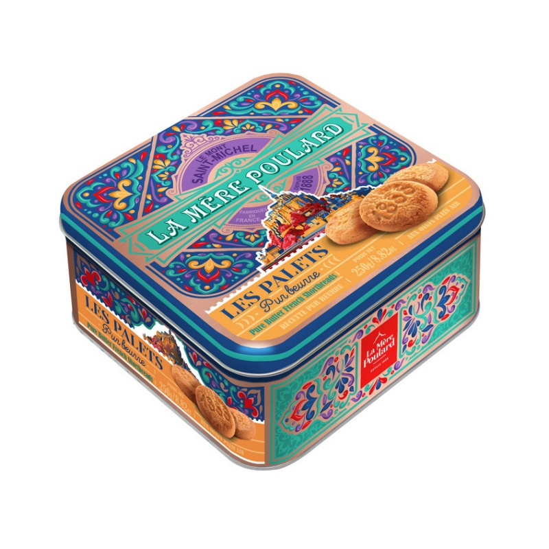 Delikatesy - Sušenky L.M.POULARD Pure Butter French Shortbread dóza 250g