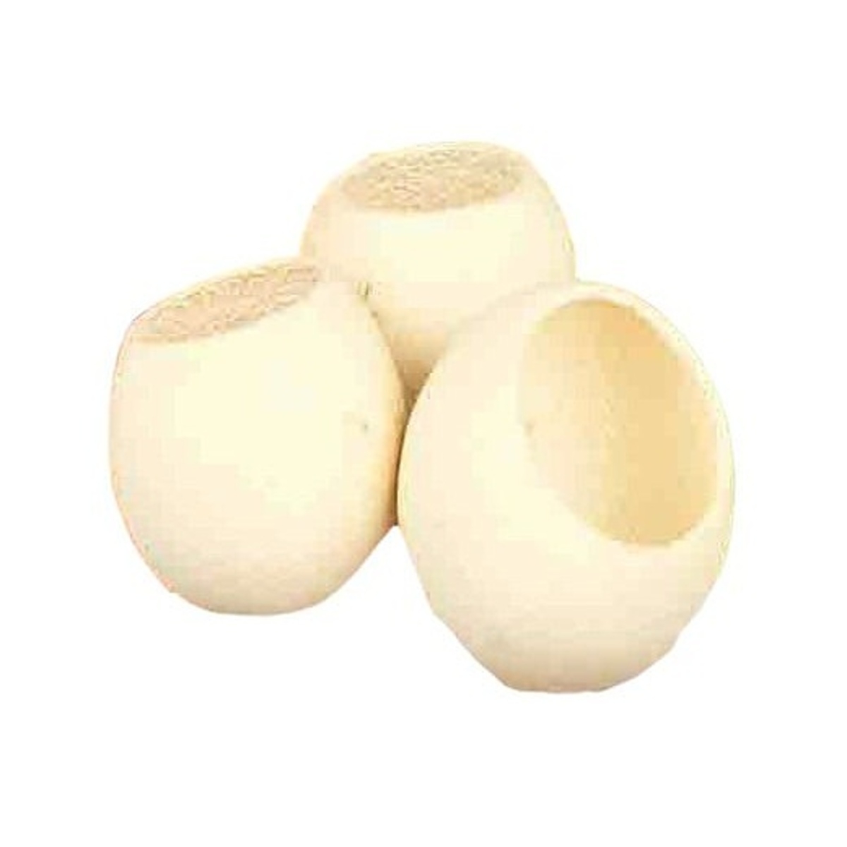 Přízdoby - Sušina Bell cup bělená 4-5cm/4ks