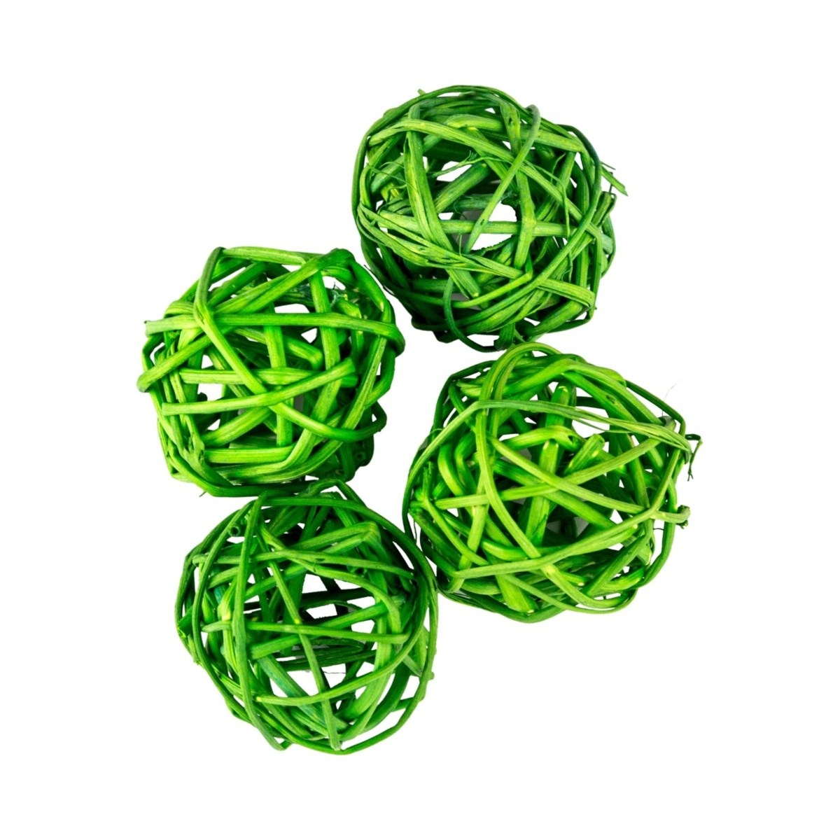 Přízdoby - Sušina Lata Ball zelená 4cm/4ks