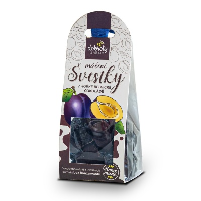 Čokoládové pochoutky - Švestky sušené v čokoládě 100g