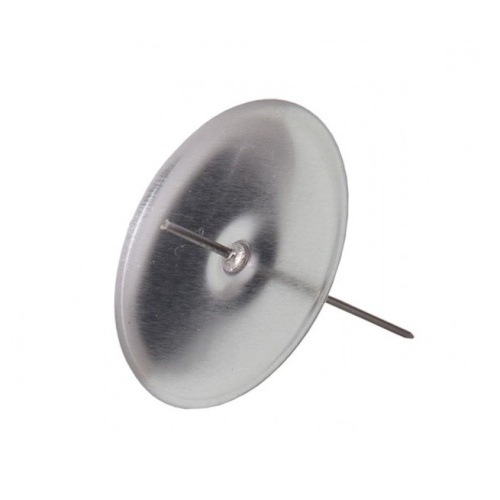 Svícen/bodec pod svíčku stříbrný 5cm