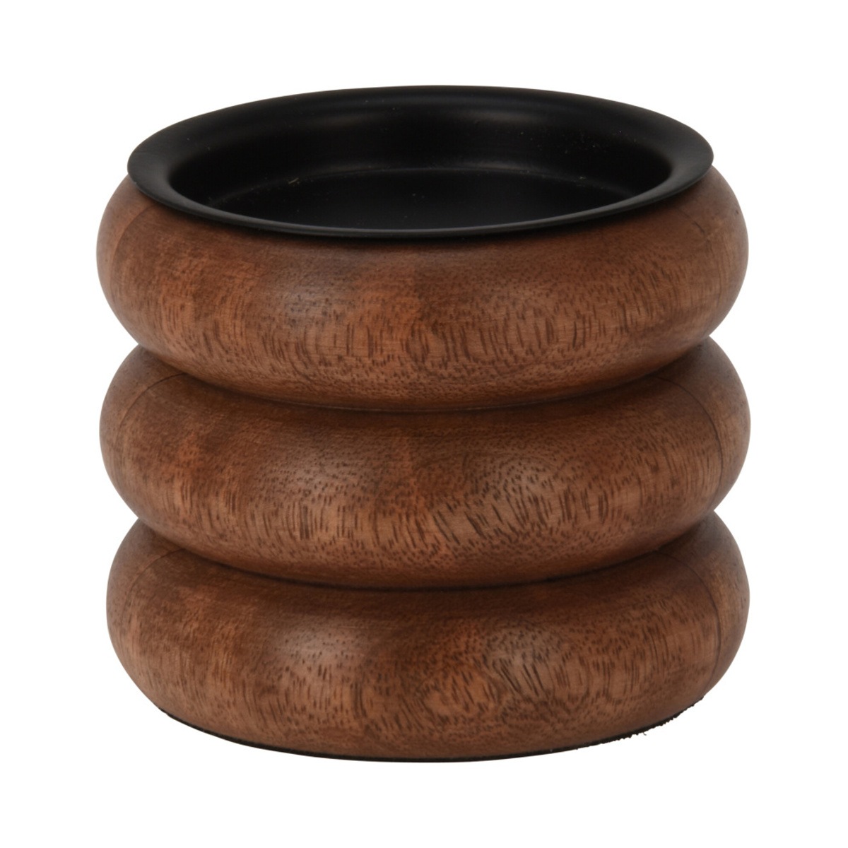 Svícny - Svícen dřevěný na 1 svíčku 8cm