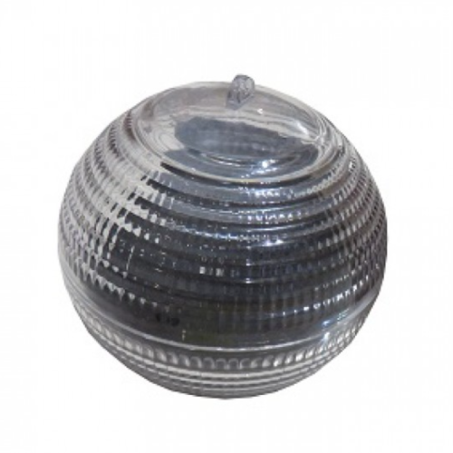 Venkovní osvětlení - Svícen koule solar 1LED měnící barvu plast