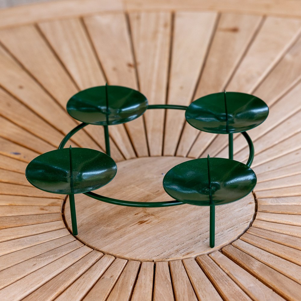 Svícen kulatý INGE NA 4 svíčky kovový 20/25/30cm-0