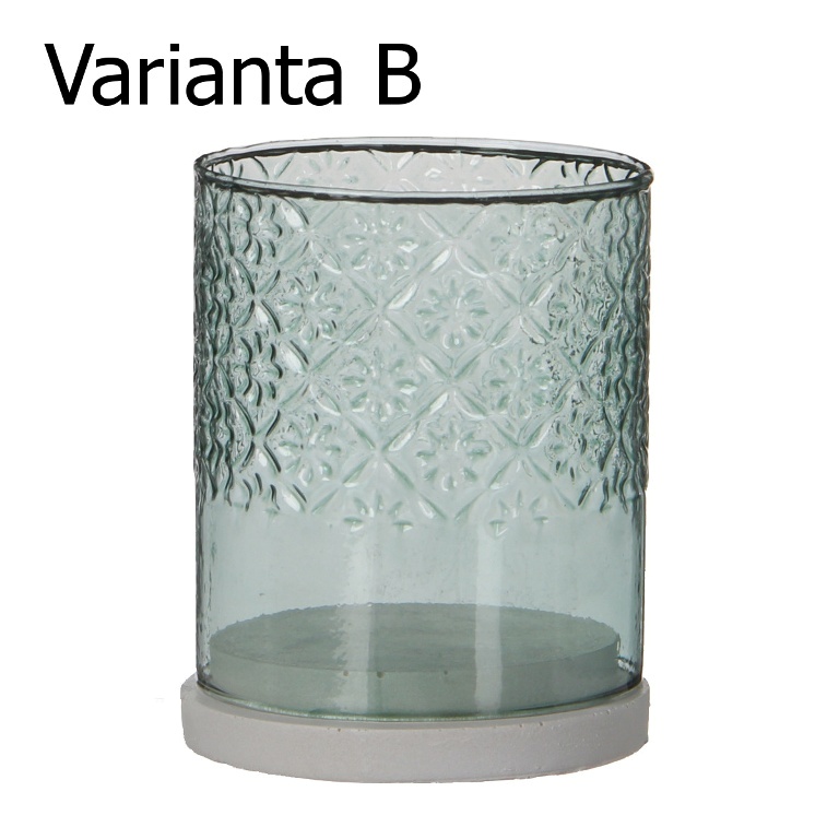 Svícen na čajovku skleněný 9,5cm-0