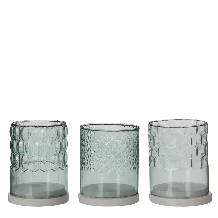 Svícen na čajovku skleněný 9,5cm-1