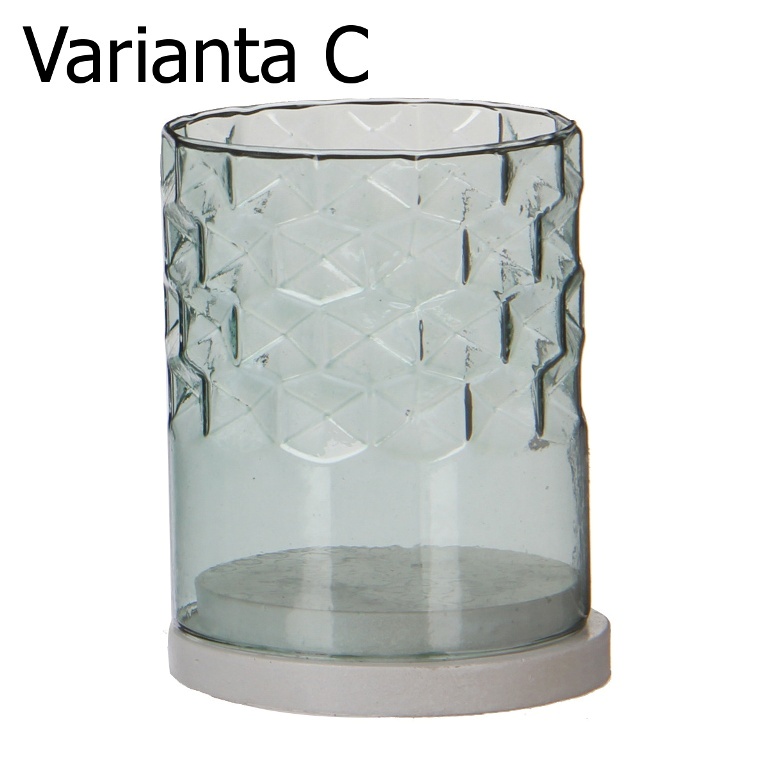 Svícen na čajovku skleněný 9,5cm-2