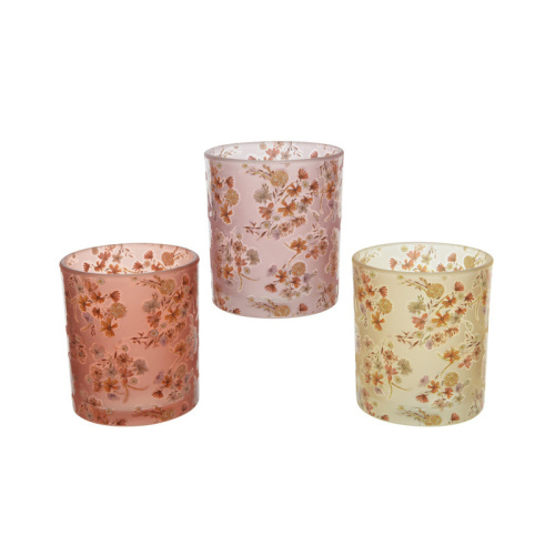 Svícny - Svícen na čajovku sklo 9cm