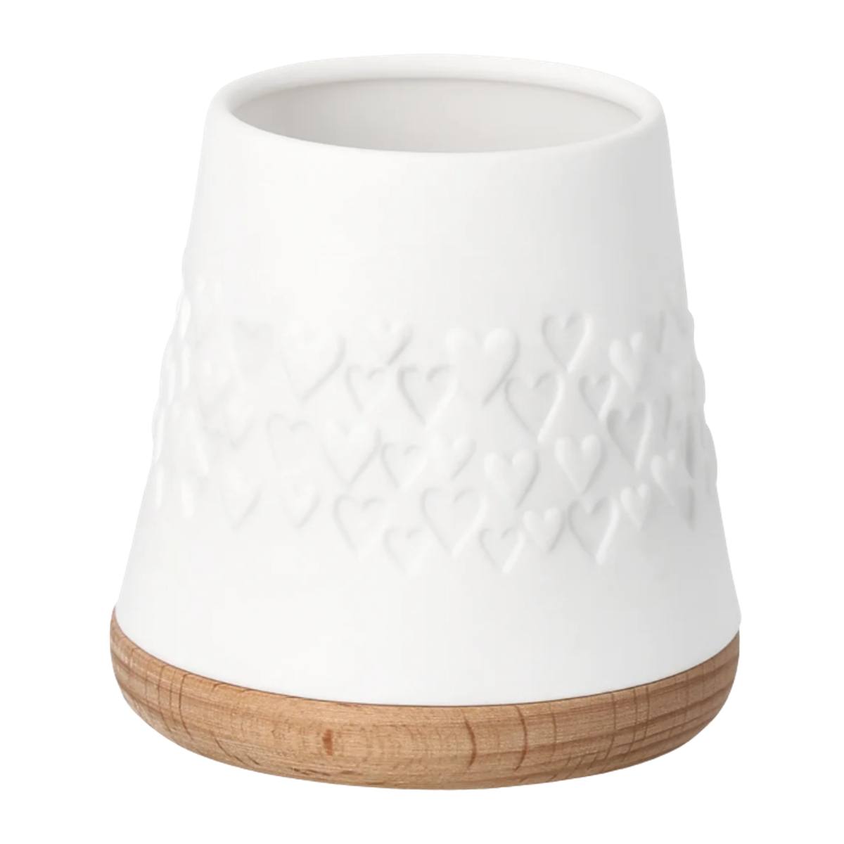 Svícny - Svícen porcelánový na čajovku se srdíčky 7cm