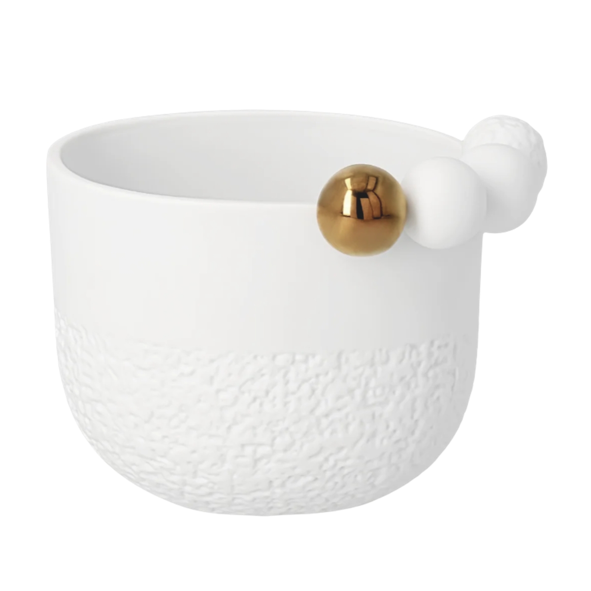 Svícny - Svícen porcelánový se sněhovými koulemi 10cm