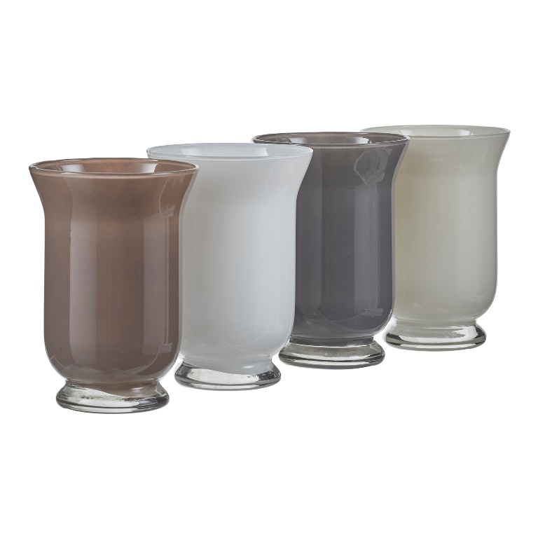 Svícny - Svícen skleněný 19cm