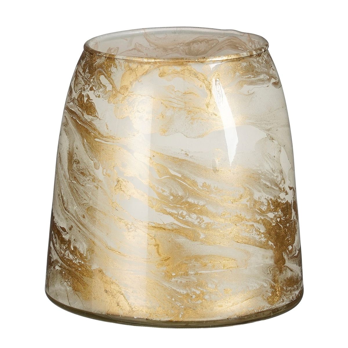 Vánoční svícny a lucerny - Svícen skleněný kónický na čajovku PRESTIGE 12cm