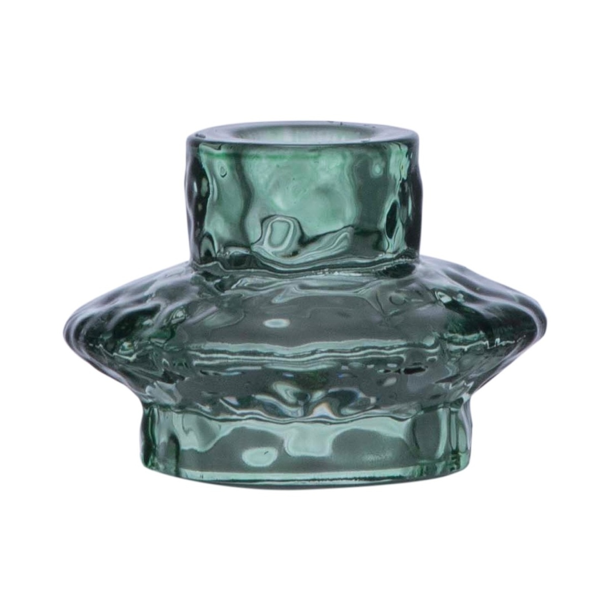 Svícny - Svícen skleněný na čajovku OTIS modrý 8cm