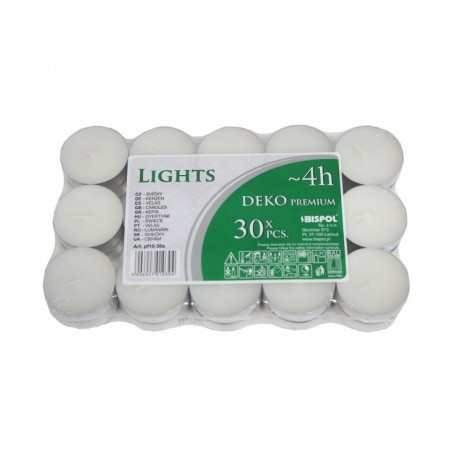 Čajové svíčky - Svíčka čajová 30ks 4hod.