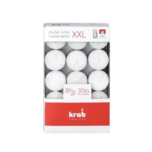 Čajové svíčky - Svíčka čajová 8 hod. 30ks