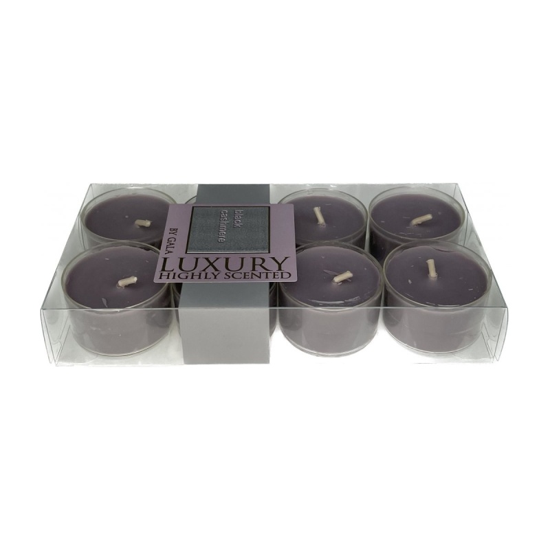 Čajové svíčky - Svíčka čajová vonná Black Cashmere 8ks