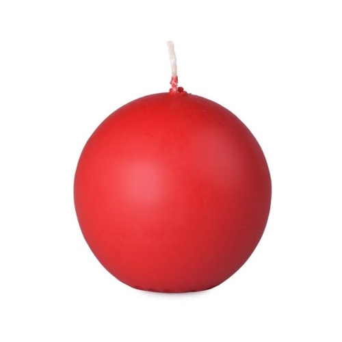 Klasické svíčky - Svíčka koule RAL BOLSIUS červená 7cm