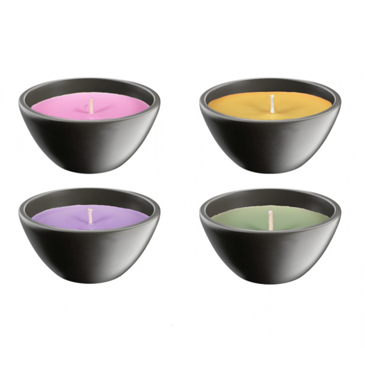 Zahradní svíce - Svíčka proti hmyzu CITRONELLA MERKUR v keramice mix, 15cm