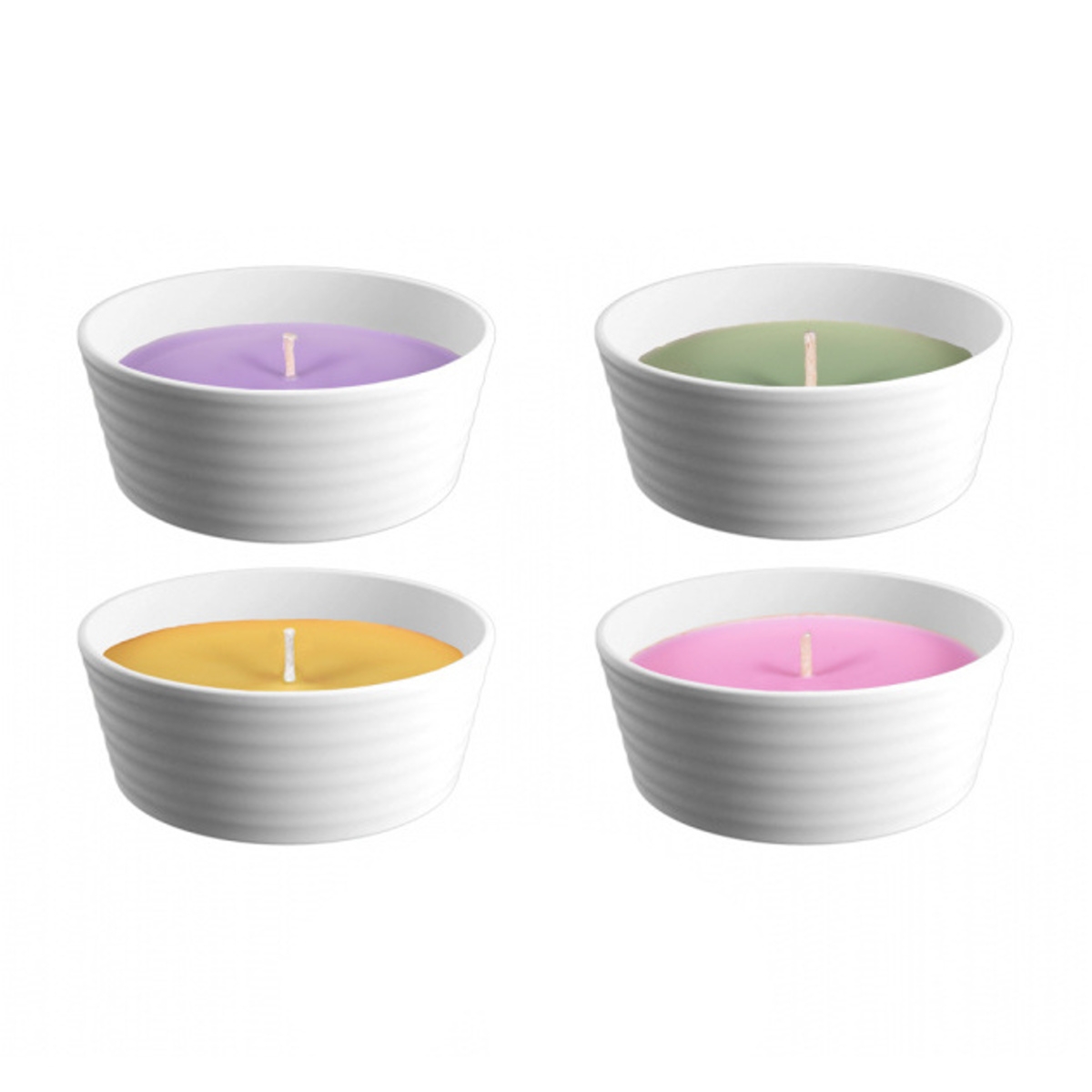 Zahradní svíce - Svíčka proti hmyzu CITRONELLA SIRIUS v keramice mix, 13cm