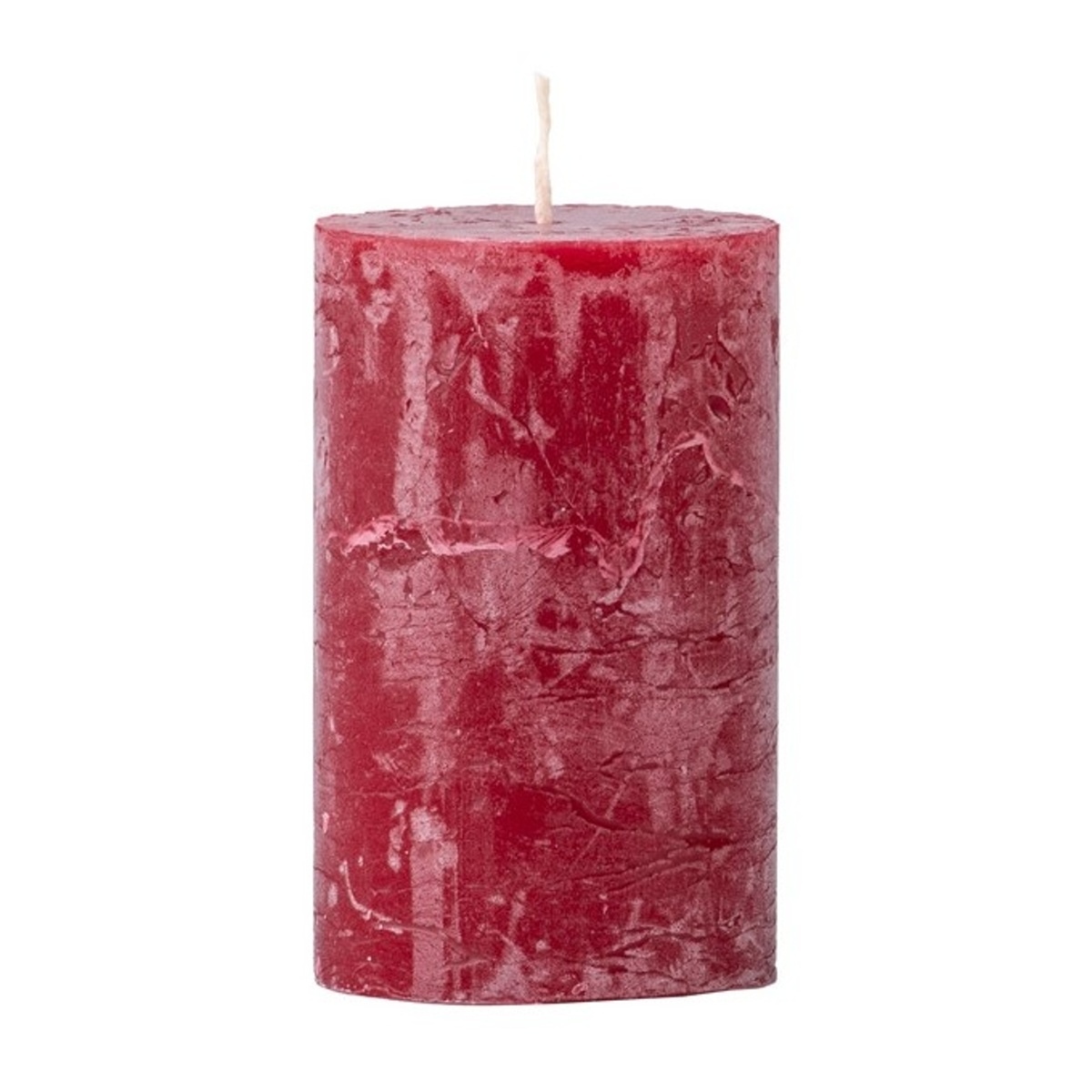 Klasické svíčky - Svíčka válcová EMOCIO RUSTIC bordó 8cm