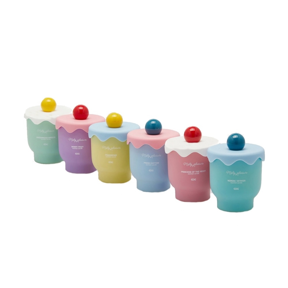 Svíčky vonné ve skle a jiném - Svíčka vonná s víčkem v keramice CUPCAKE mix vůní 10cm