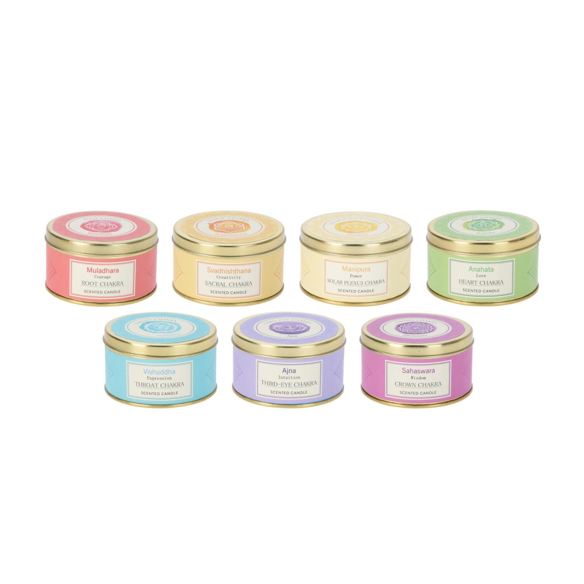 Svíčky vonné ve skle a jiném - Svíčka vonná v plechové dóze mix 7,5cm