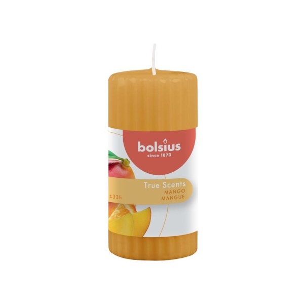 Svíčky Bolsius - Svíčka vonná válec BOLSIUS Mango 12cm