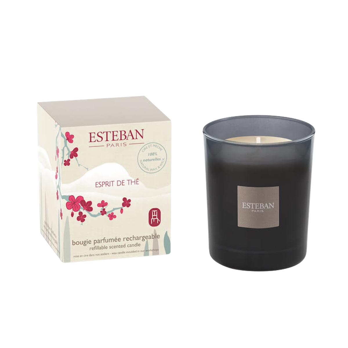 Svíčky vonné ve skle a jiném - Svíčka vonná ve skle ESTEBAN CLASSIC Esprit de Thé 180g